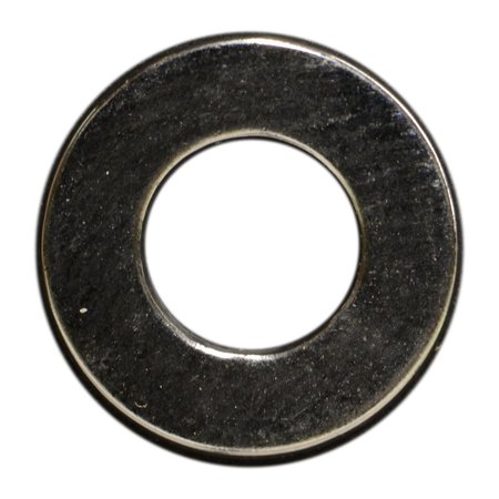 MIDWEST FASTENER Flat Washer, For Screw Size #10 , 18-8 Stainless Steel Polished Finish, 15 PK 33441